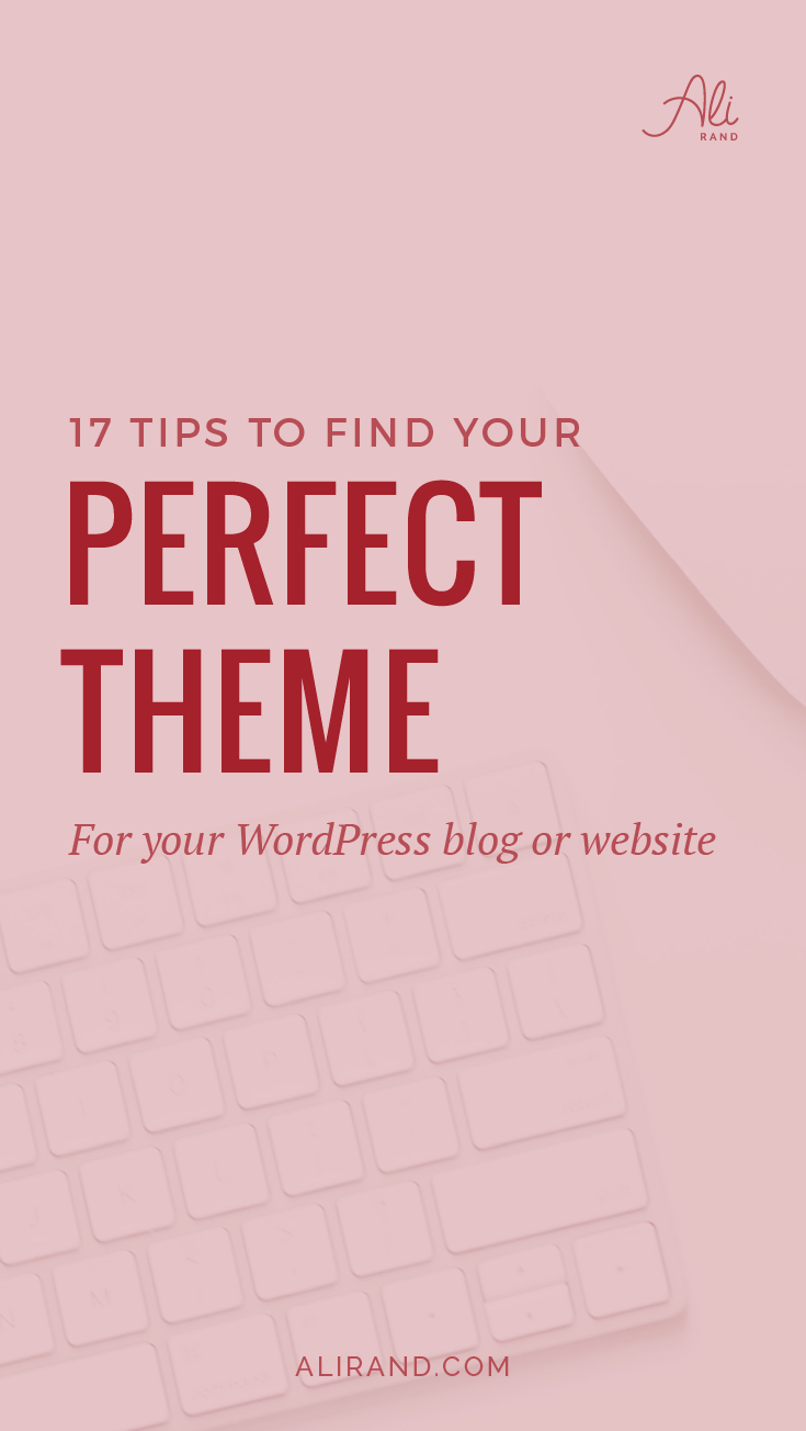 Struggling to choose the best WordPress theme for your website or blog? There are so many out there, but this post will help guide you to find the right one! https://alirand.com/wordpress-theme-tips/