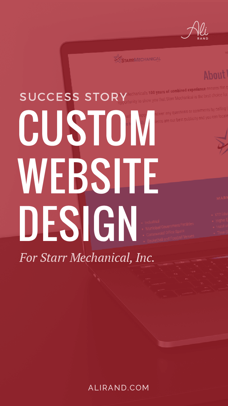 Just finished a fantastic website transformation for my latest custom website client! You can read the behind the scenes story to see how it all came together >> https://alirand.com/custom-website-starr-mechanical/