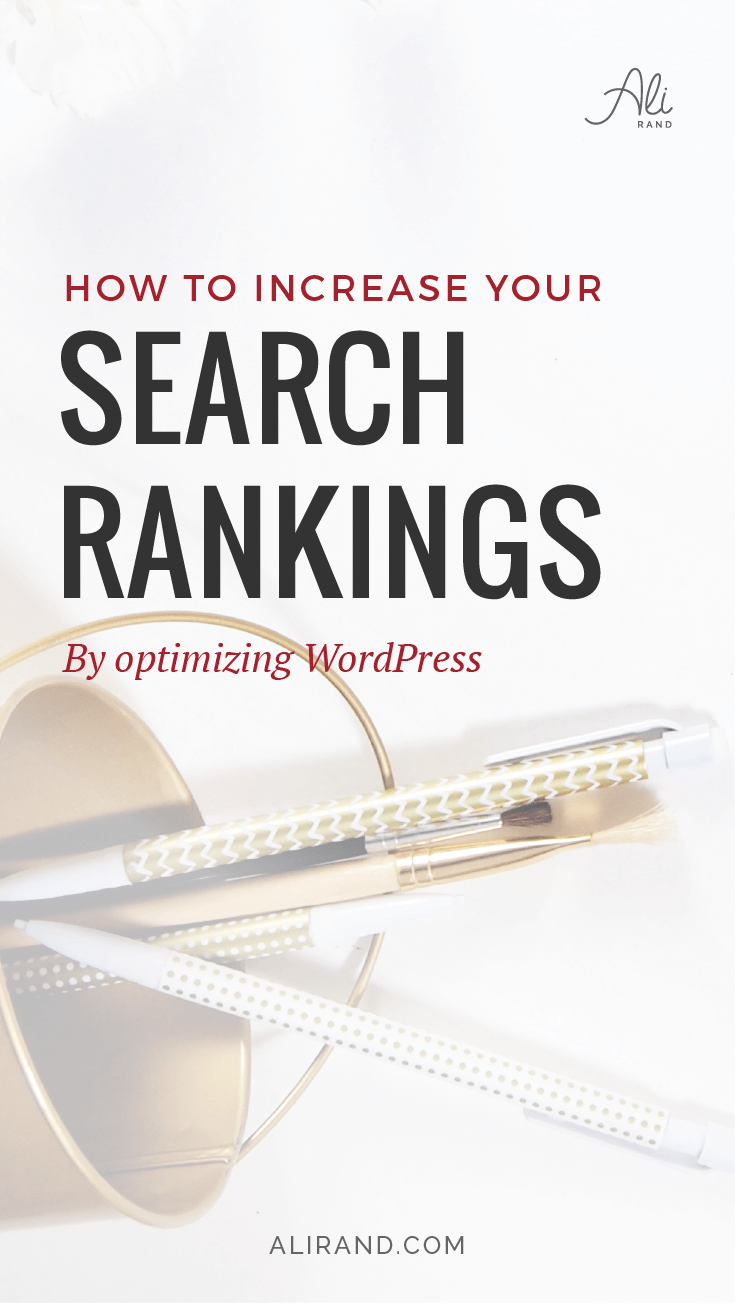 Does SEO have you all confused? Well, you don't have to be an expert to get results. Learn the basics to improve your search ranking in my latest post >> https://alirand.com/optimize-wordpress-website/
