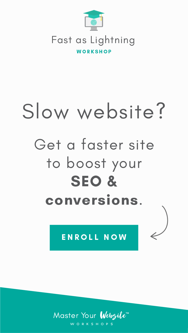 Speed up your website with the Fast as Lightning Workshop to boost your SEO and conversions