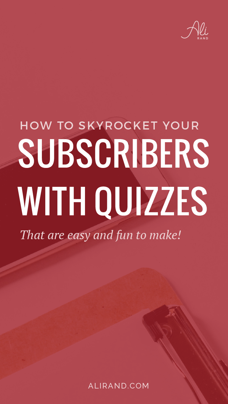 Want to learn how to quickly boost your subscribers? And via a method that’s both FUN and EASY? Check out my tutorial walking you through setting up quizzes and integrating with your email marketing for instant subscribers. This is a great marketing idea you don’t want to miss! Find out how to do it here >> https://alirand.com/interact-quiz-tutorial/
