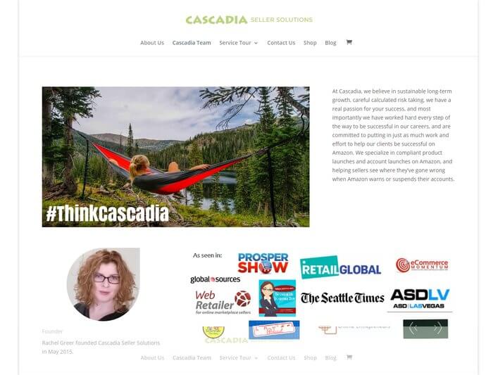 Cascadia experience in original website